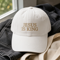 Jesus Is King Dad Hat - organic hero