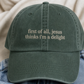 Jesus Thinks I'm A Delight Hat - 04 close-up