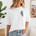 Lightning Bolt Tee front lifestyle image with chest graphic