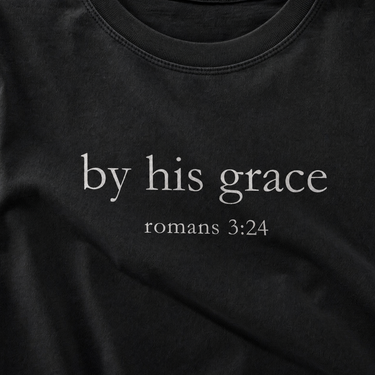 By His Grace Romans 3:24 Tee