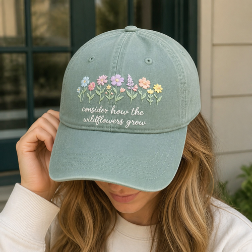 Consider The Wildflowers Hat - worn lifestyle