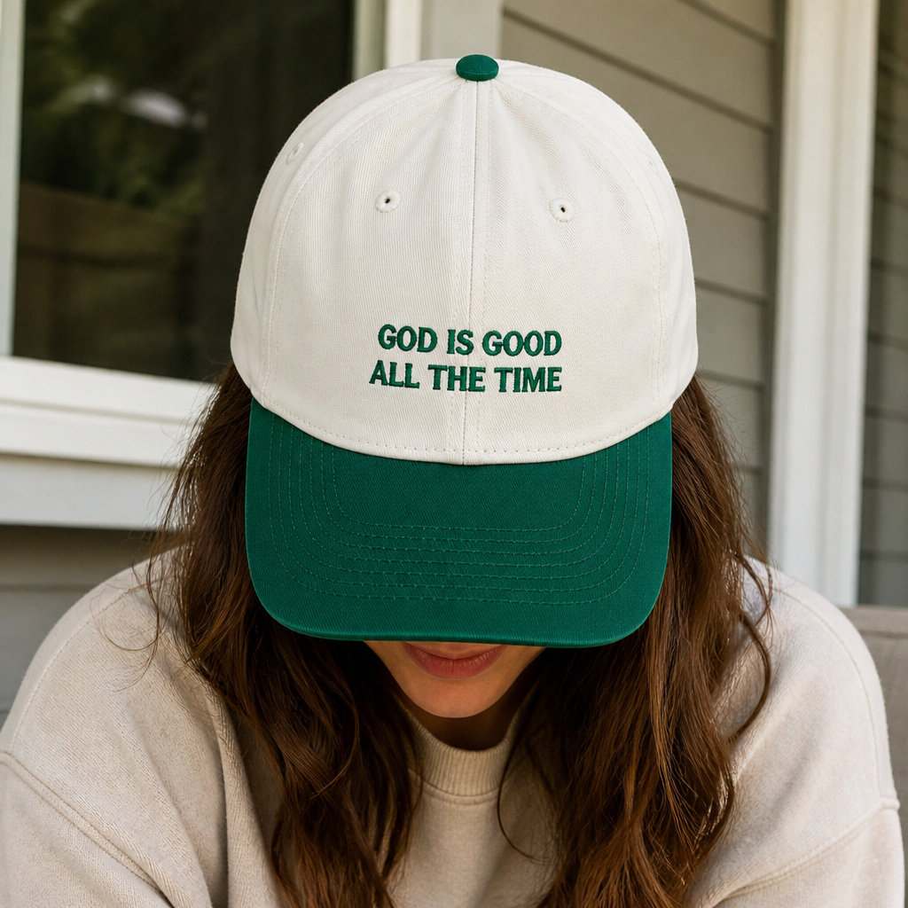 God Is Good All The Time Hat - worn lifestyle