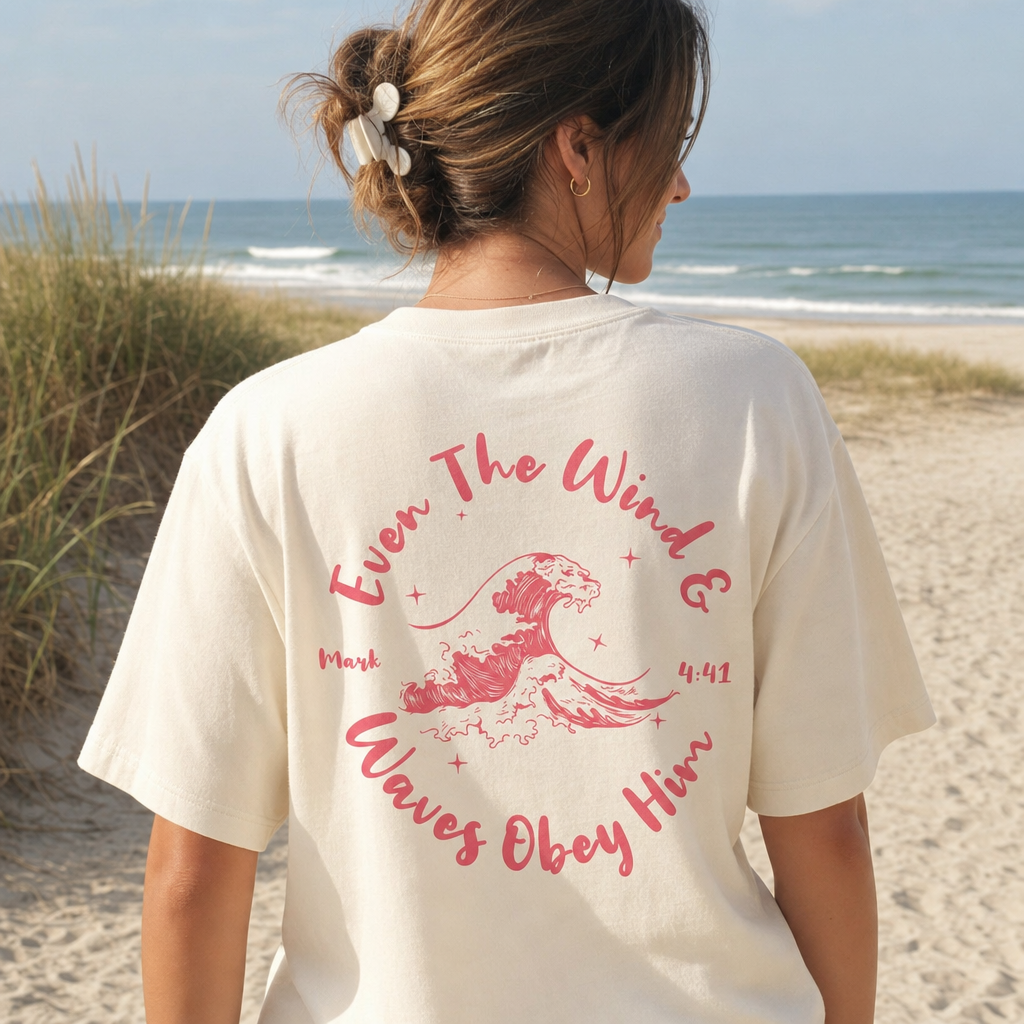 Wind And Waves Tee beach back print hero photo