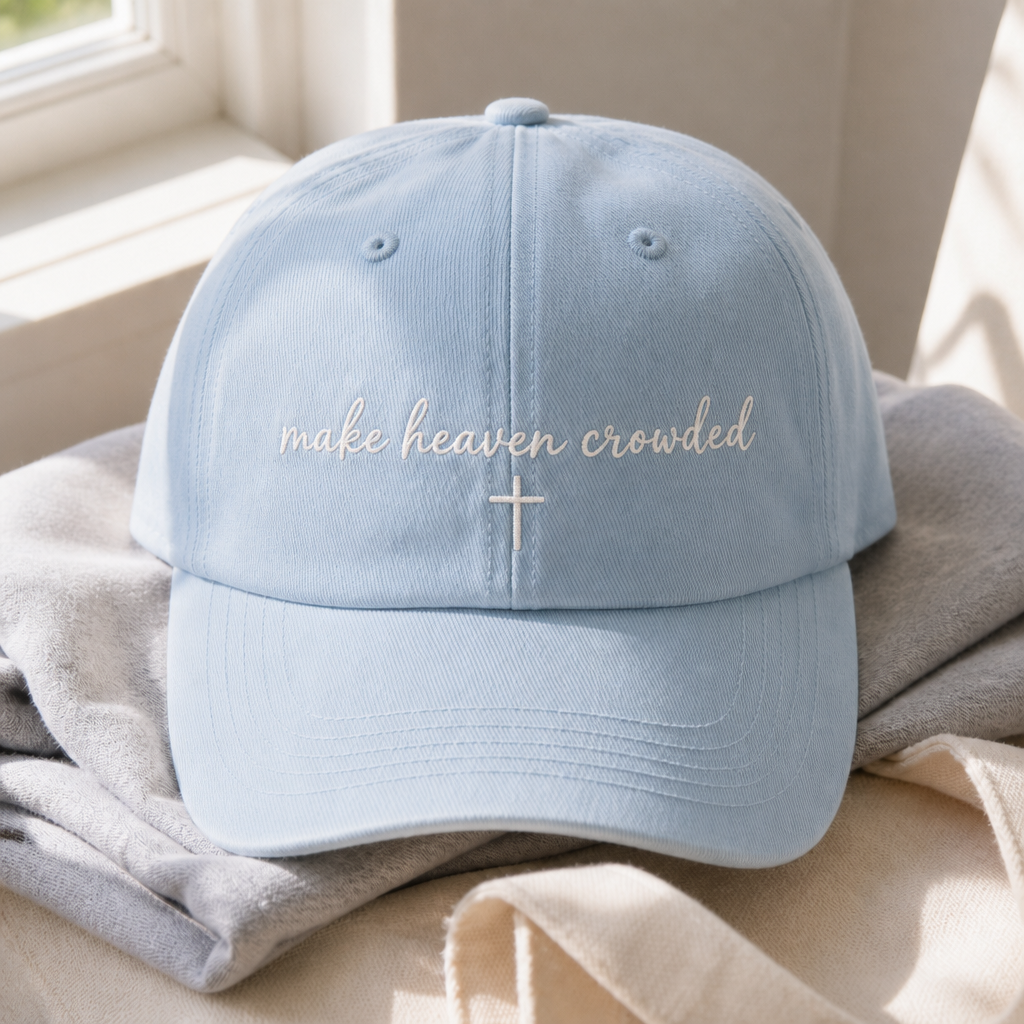 Make Heaven Crowded Hat - Hydrangea with white embroidery