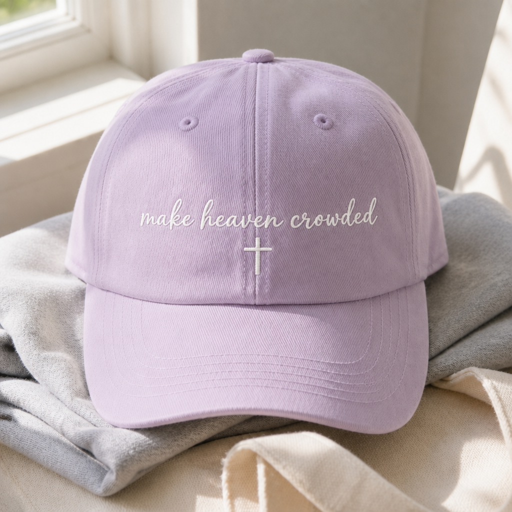 Make Heaven Crowded Hat - Orchid with white embroidery