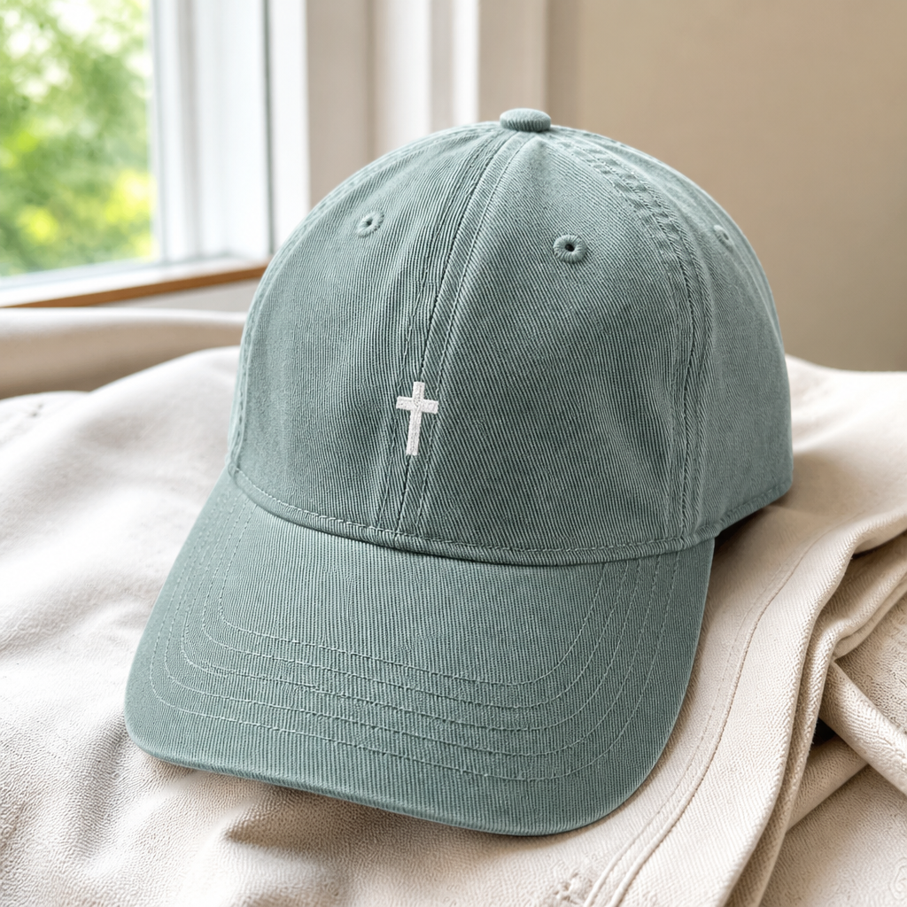 Mini Cross Baseball Cap - angled product photo