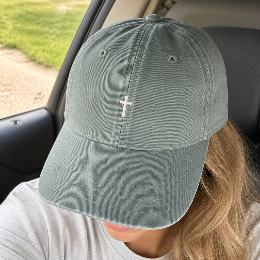 Mini Cross Baseball Cap - worn lifestyle